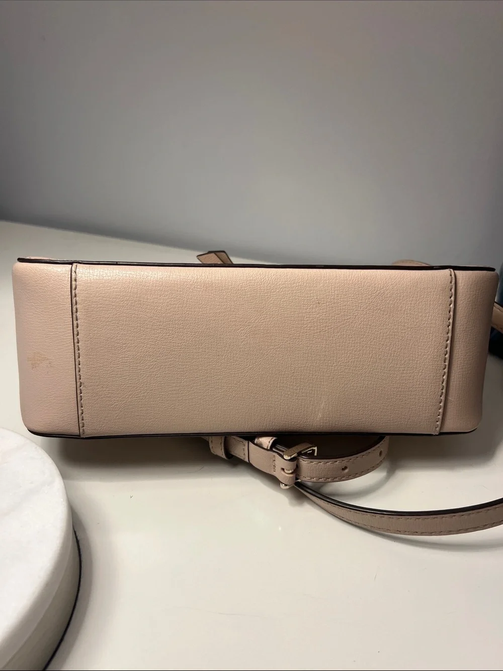 kate spade Pebbled Leather Crossbody in Light Blush